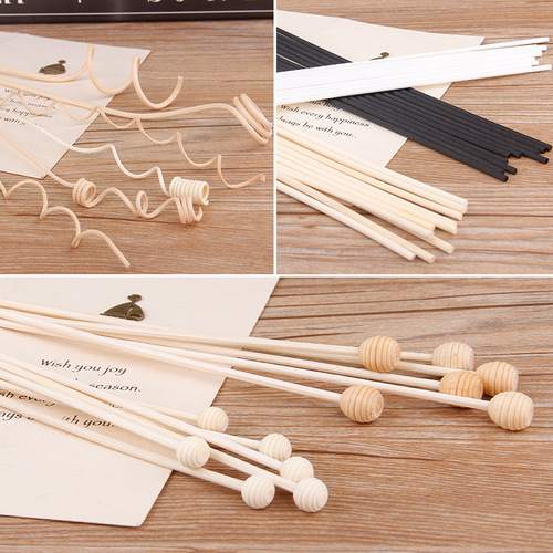 Indonesian rattan fireless aromatherapy essential oil set accessories refill liquid indoor aroma diffuser stick dried rattan flowers vines