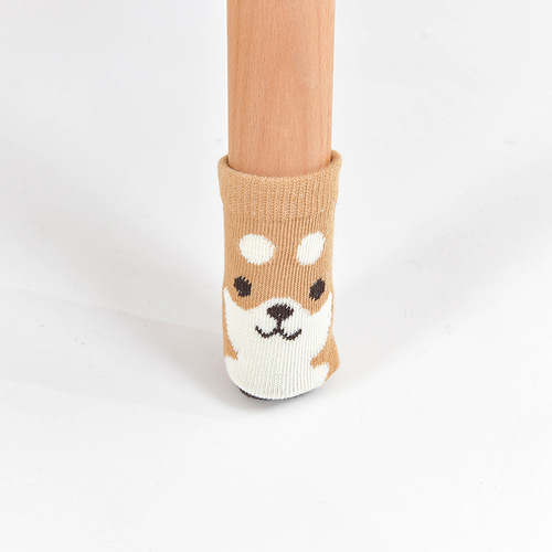 Table leg knit handle protector cartoon yarn thick chair leg home anti-slip wear-resistant protective pad