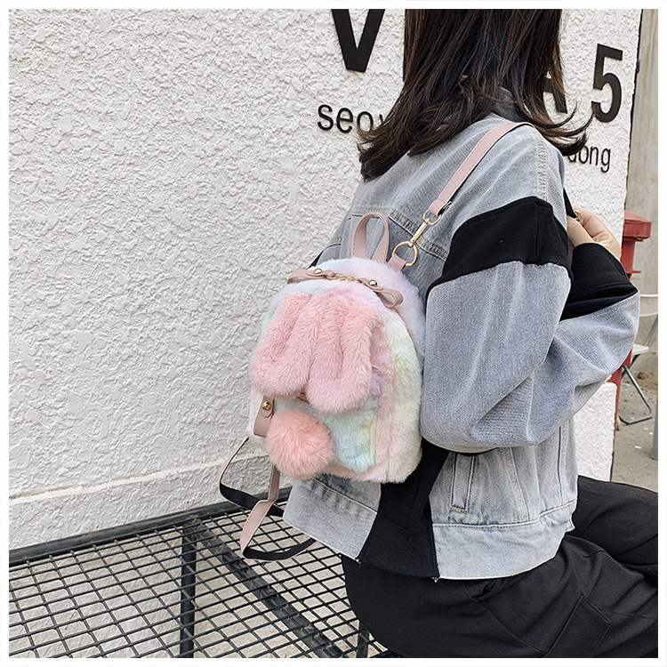 Fashion New Cute Rabbit Ears Backpack display picture 12