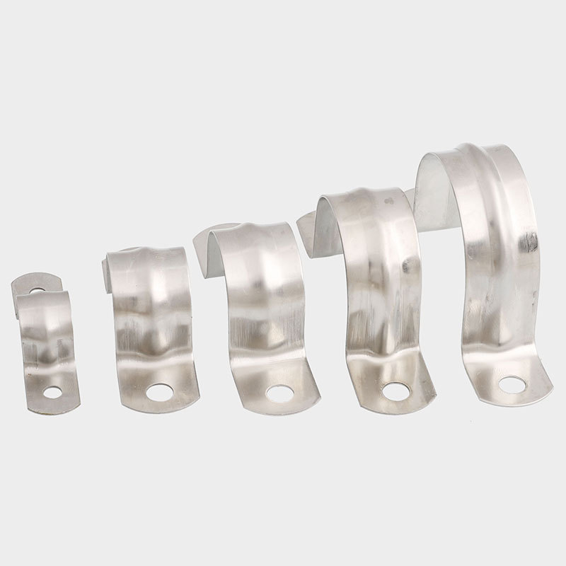 304不锈钢鞍型管卡管箍 骑马管卡固定卡夹管扣水管欧姆马鞍型卡箍