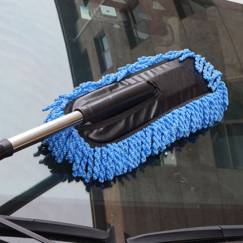 Car retractable wax mop, cleaning and dust removal car duster, car mop, car wash wax brush, cleaning tools, car supplies