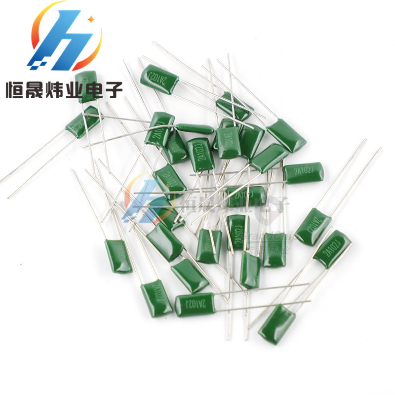 CL11电容 2A273J 273J 100V 27NF 绿色涤纶电容 5MM 厂家直销
