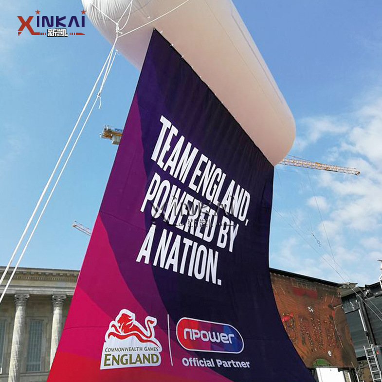 大型气模广告飞艇 充气空飘飞艇柱子 足球篮球赛充气广告模型气柱