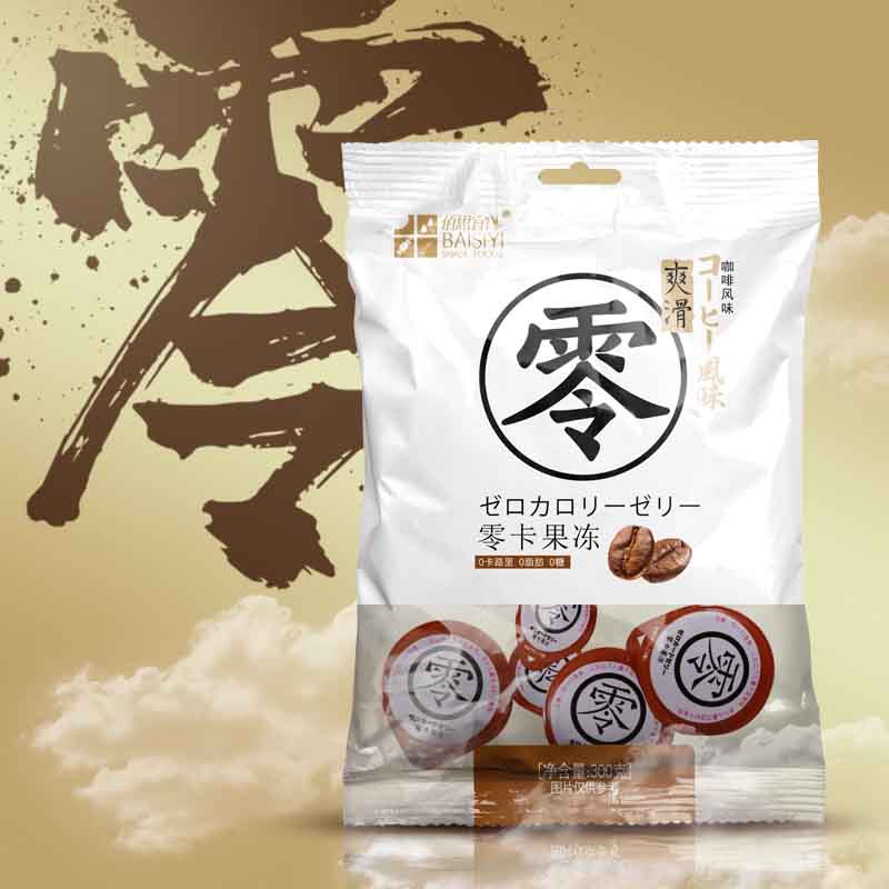 佰思宜零0卡果冻300g/袋无热量零食果冻代餐食品工厂批发oem贴牌|ms