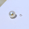 DIY pearl accessories s925 sterling silver blocked fancy T -shaped needle patch sealing pearl plug