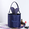 Capacious handheld cosmetic bag, big organizer bag for traveling