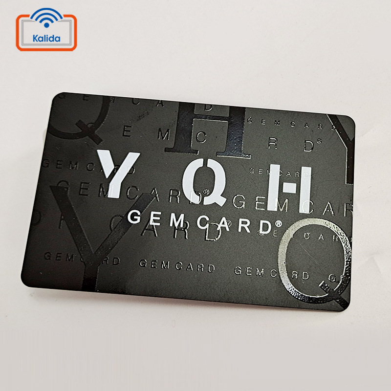 卡立达印刷制作透明uv油凸pvc卡片 哑面pvc会员卡