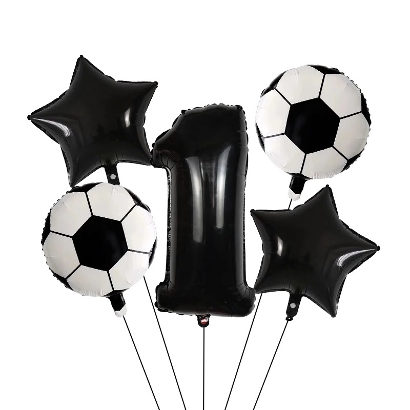 5pcs-Football-Soccer-Theme-Par