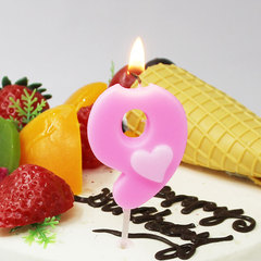 New Love Number Candles 0-9 Children's Birthday Party Candles Creative Cake Candles Factory Wholesale