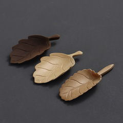 手工雕刻竹製樹葉形小茶勺 功夫茶取茶鏟 一件代發 工廠直銷