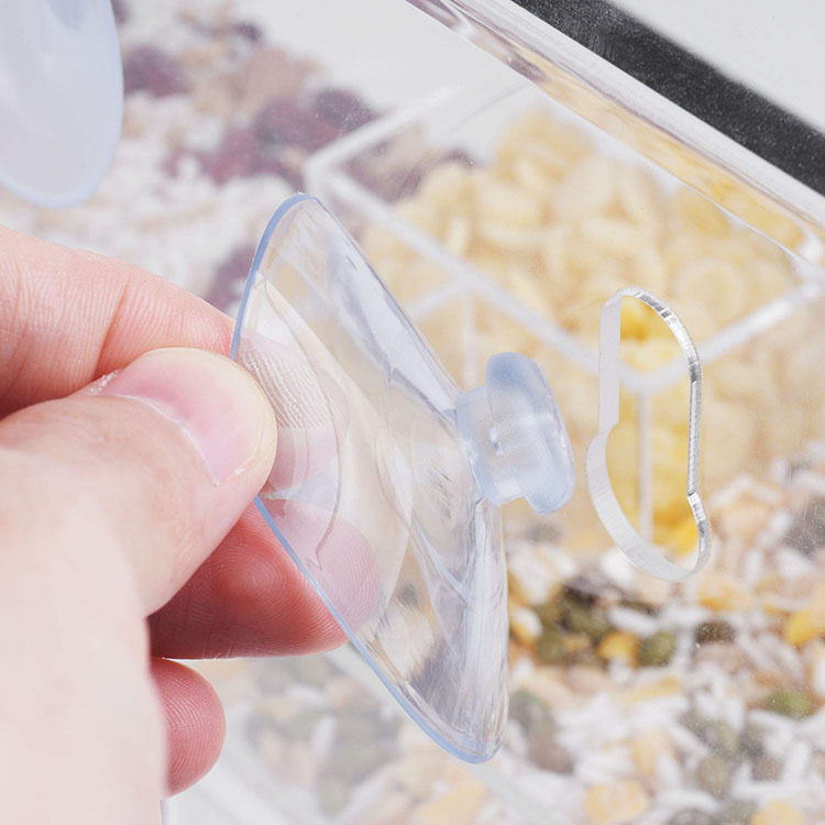 Acrylic hummingbird feeder transparent rectangular bird cage pet Yarkbird bird feeder spot 4