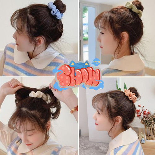 Cream puff large intestine hair ring ins sweet hair rope Mori female temperament versatile headwear Korean version fat intestine hair accessories for women