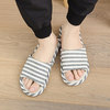 Slippers for beloved, non-slip men's wear-resistant footwear indoor, cotton and linen, soft sole