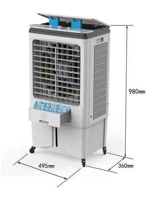 Air cooler household villa Cooling fan Small Water Air Conditioning workbench Water-cooled environmental protection air conditioner