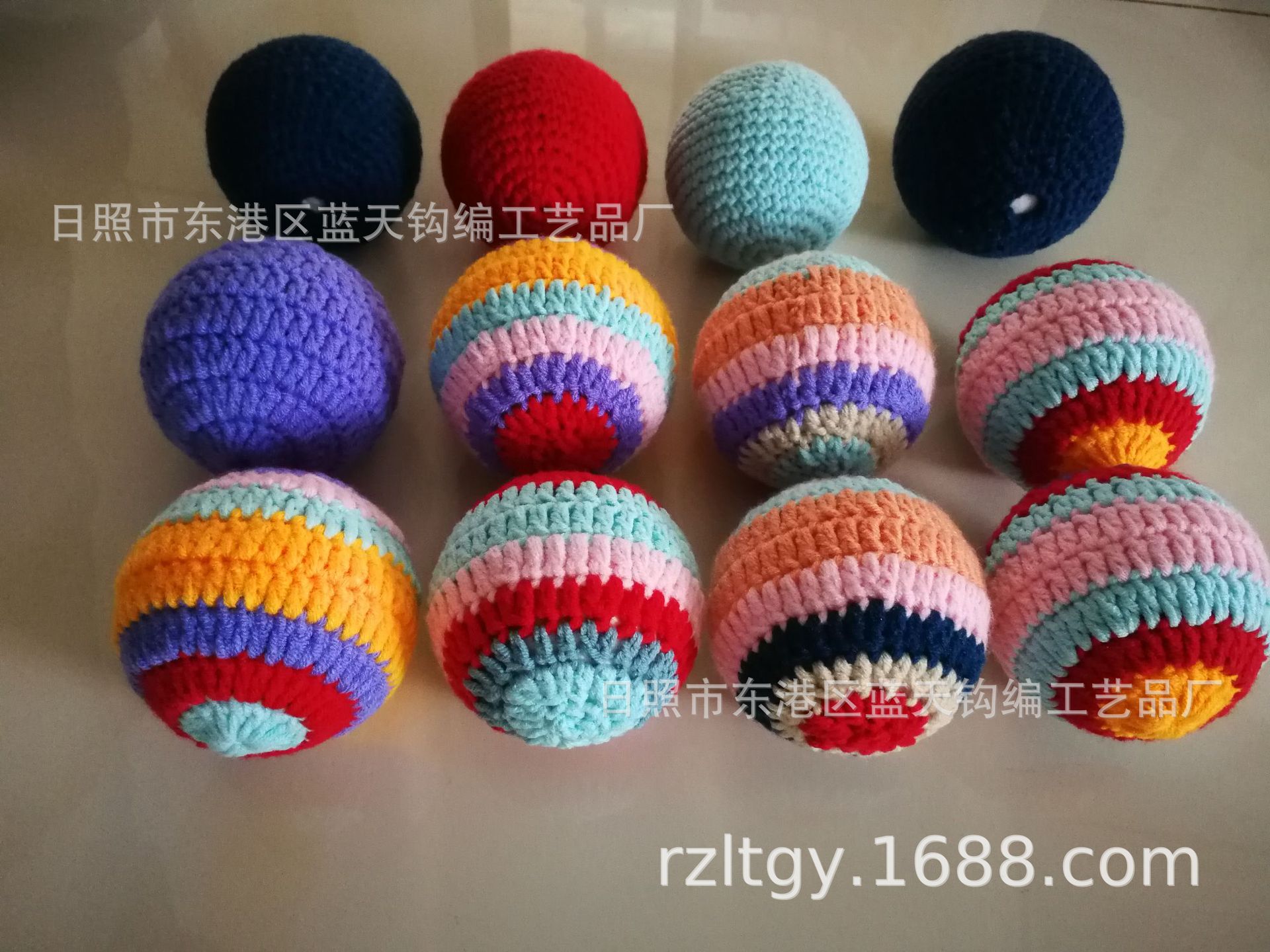 供应毛线钩花，手工钩针棉线花朵，手钩针钩花毛线花花边辅料