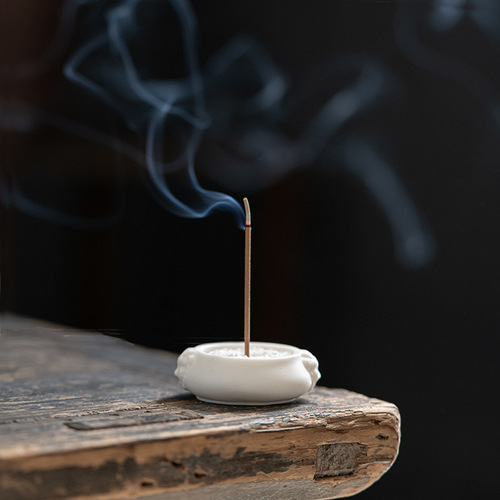 Creative mini ceramic aromatherapy stove Zen small ornaments home tea room tea desktop household wire incense burner incense holder
