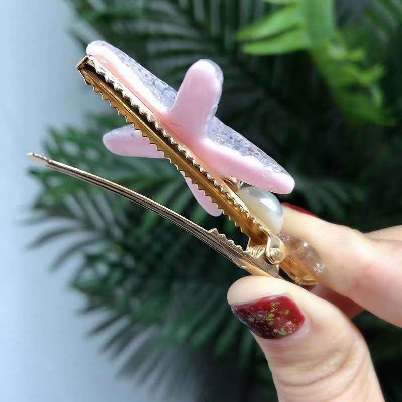 Cute Sweet Women's Mouth Starfish Shell Plastic Hair Clip display picture 9