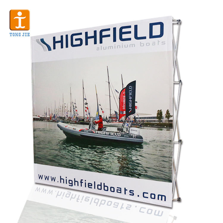 铝合金拉网展架布拉网批发户外移动背景墙展示架海报架活动签到墙