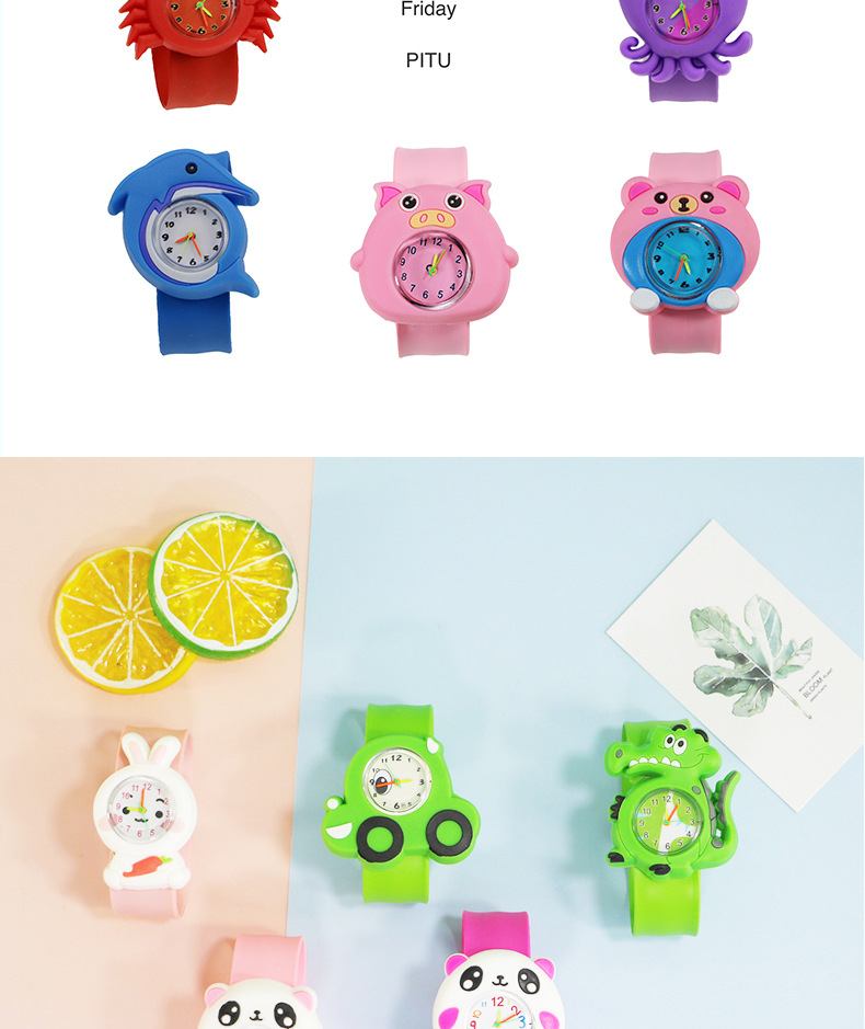 Cartoon Style Animal Ring Pop Quartz Kids Watches display picture 3