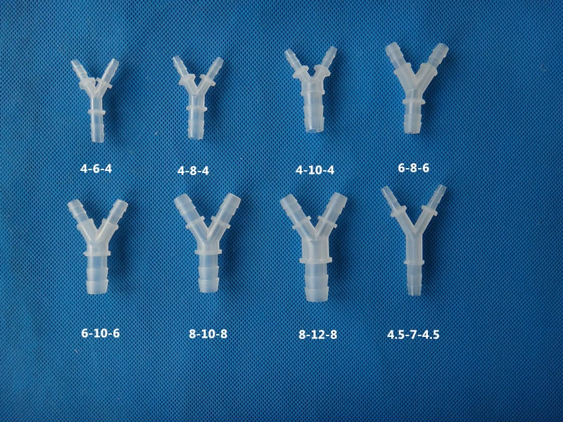 Пластиковый Y-образный тройник Y-образный Редукционный тройник Шланговый Редукционный тройник Y-образный шланговый Тройник