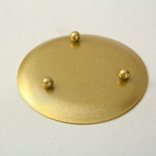Amazon gold black American candle holder candle saucer small candlestick iron tray seat round metal wedding props