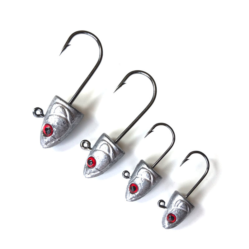 Metal Jig Head Lures Fresh Water Bass Swimbait Tackle Gear