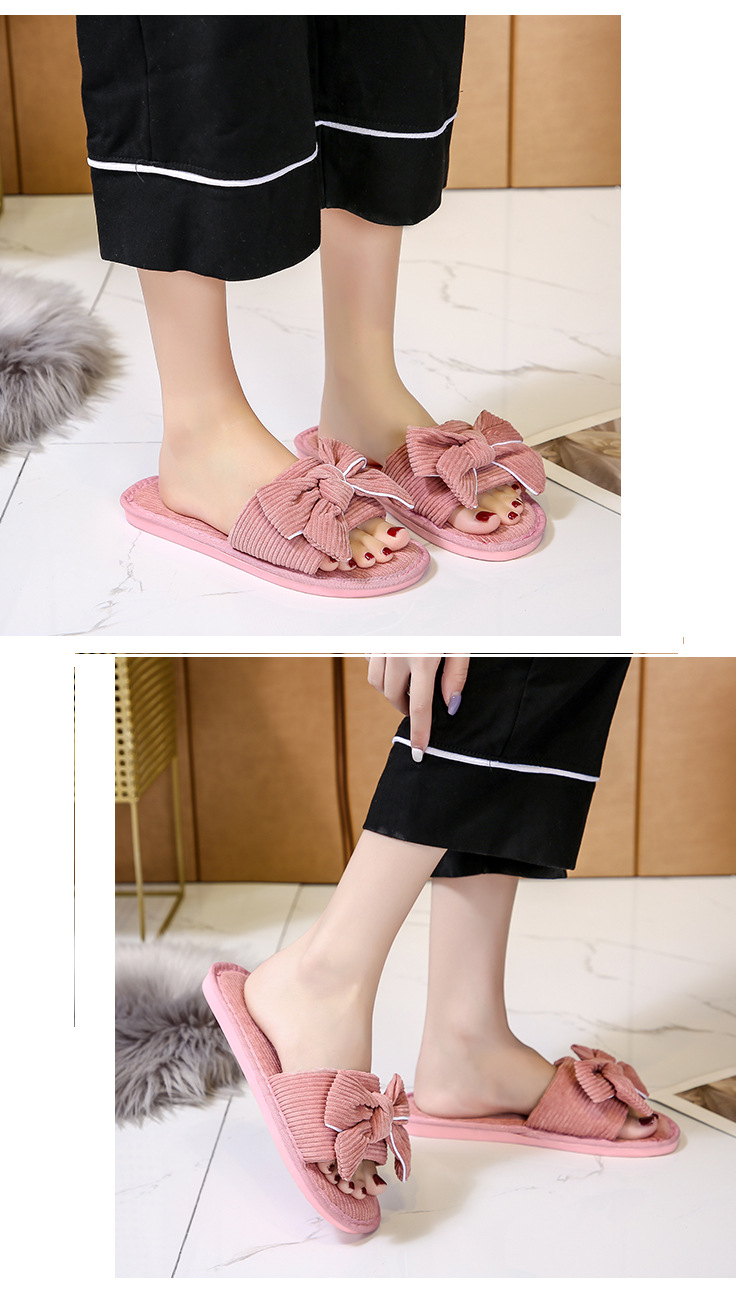 flat soft bottom non-slip bow slippers  NSPE25003