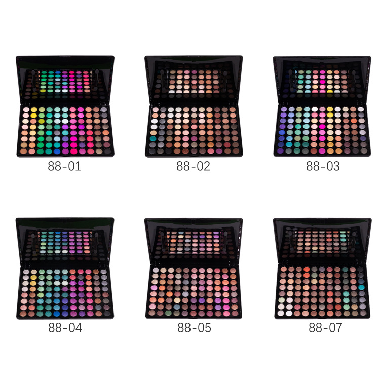 Cross-border best selling studio dedicated 88 color eye shadow earth color matte pearlescent makeup plate large price excellent a generation of hair
