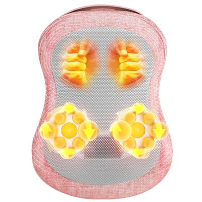 一件代发多功能揉捏捶打按摩枕垫 颈背臀腿腰部按摩器理疗仪跨境|ru