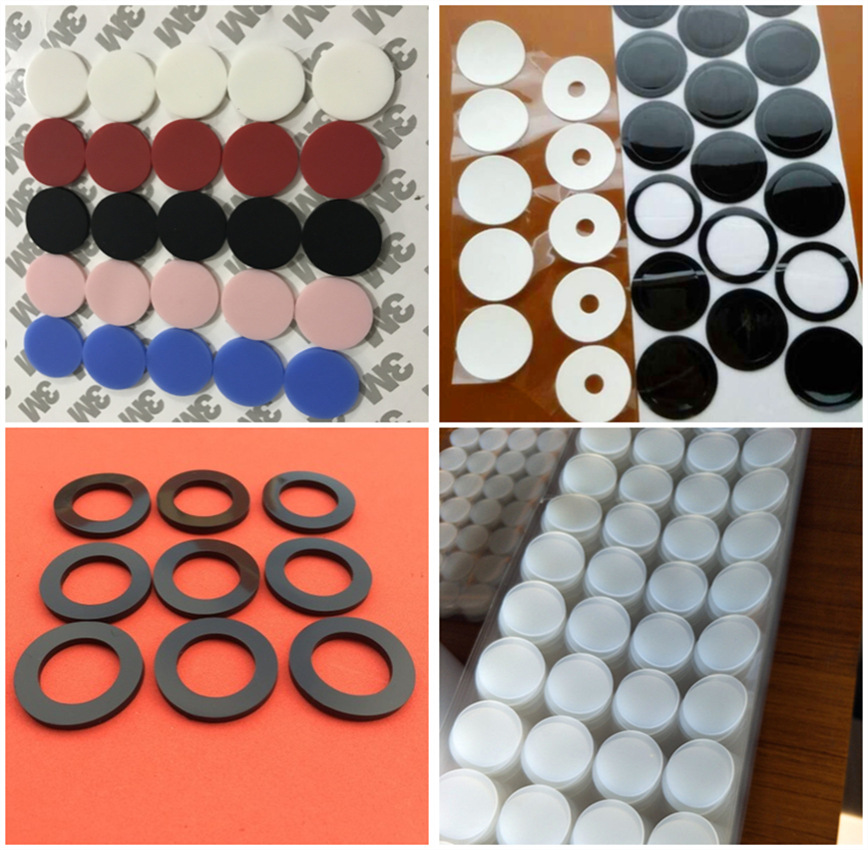 硅胶脚垫 透明硅胶垫 食品级硅胶垫片 密封硅胶垫圈 黑色橡胶垫