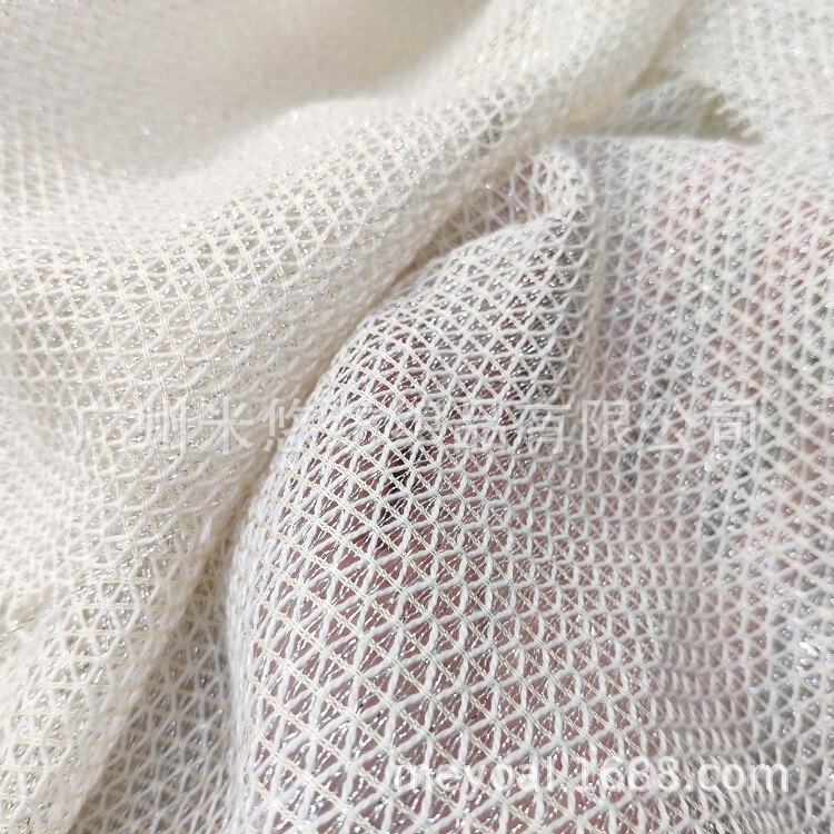 Metal Wire Polyester Blended Hollow Lace Mesh Gorgeous Stage Outfit Fashion Fashion Fabric