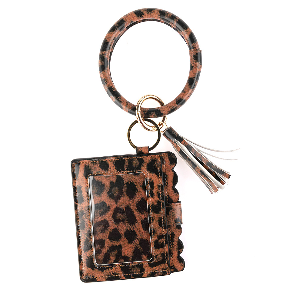 70g Weight Bag Pendant, Keychain Classification 1 Piece Quantity Holiday Occasion Pu Leather Material Plaid, Solid Color, Leopard Pattern Women'S Gender Fashion Style Fashion Plaid Solid Color Leopard Pu Leather Women's Bag Pendant Keychain 1 Piece 9