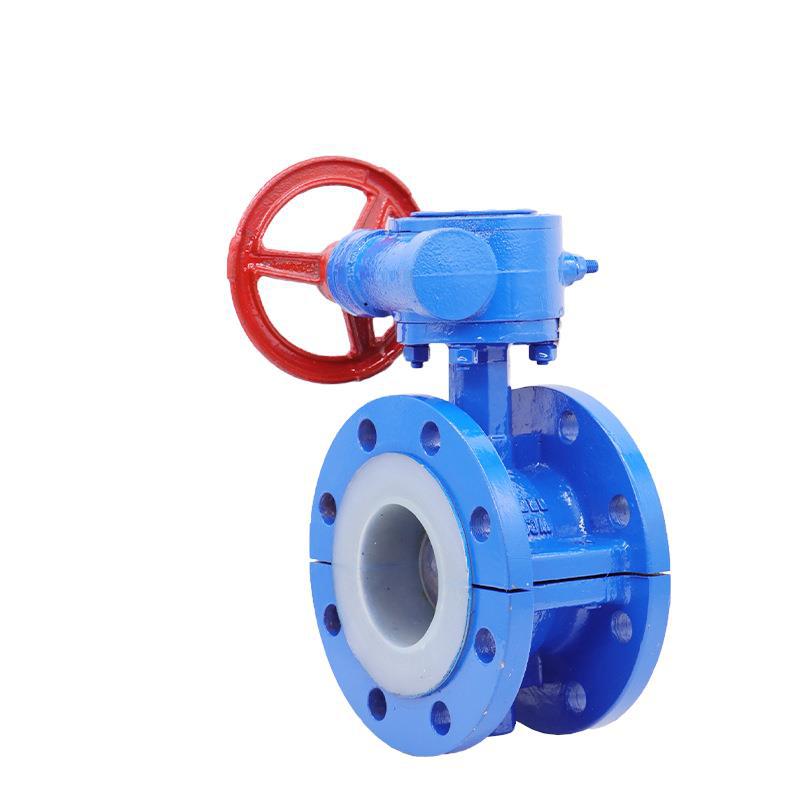 D341F46-16C 法兰衬氟蝶阀 衬氟蝶阀法兰衬氟蝶阀DN50 80 100 200