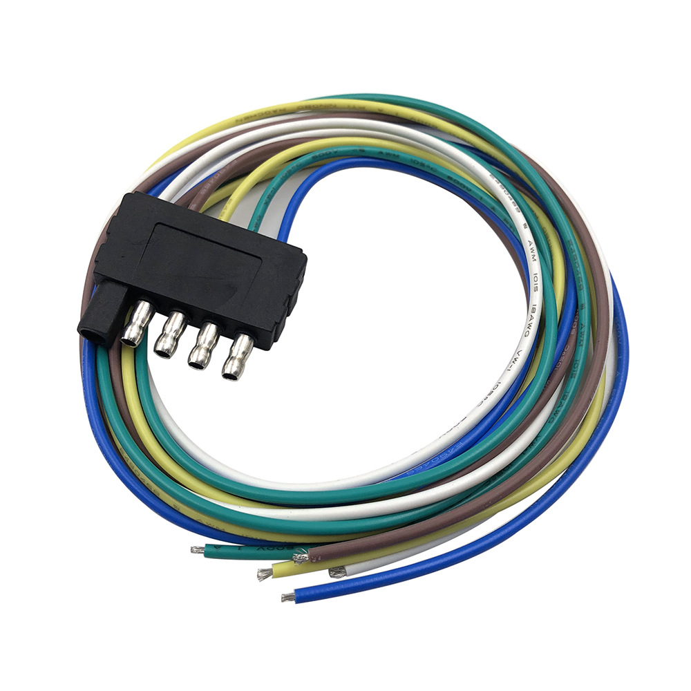 美式汽车5芯插座拖车转接头卡车接口房车电源线插座防水连接器