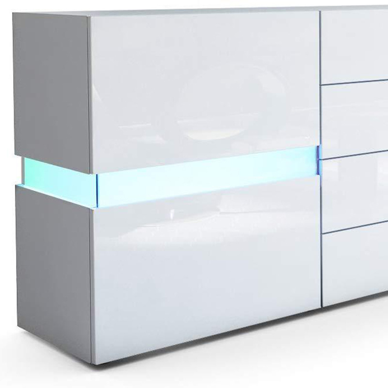 Suministro de fábrica gabinete lateral moderno gabinete del vino muebles gabinete lateral simple con cajón pequeño Gabinete lateral del dormitorio sala de estar