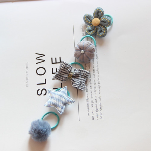 Children's Hair Tie Thumb Rubber Band Set Cute Small Hair Tie Tendon Head Rope Hair Ball Hair Tie New Toddler Hair Rope Rubber Band