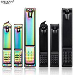 Black Nail Clipper Large Nail Clipper Color Titanium Nail Clipper Nail File Exfoliating Manicure Tool Set
