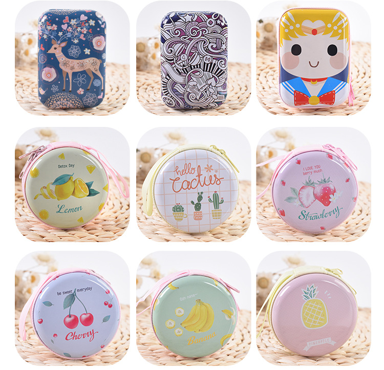 Unisex Fruit Metal Zipper Coin Purses display picture 1