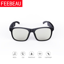 工厂新款智能蓝牙眼镜耳机外放不入耳骨传导可换镜片偏光太阳眼镜