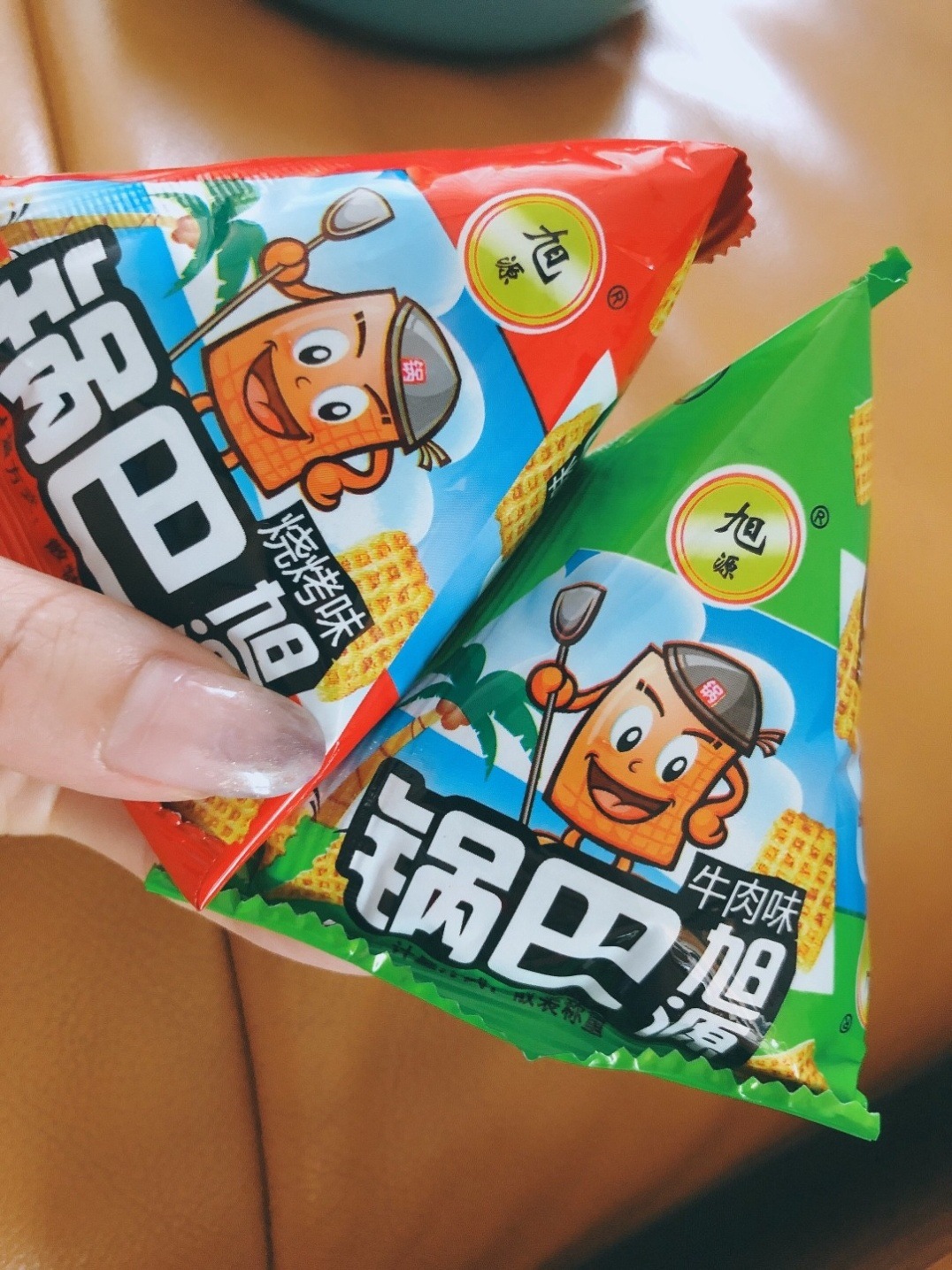 Guoba Bagged 500g triangle Sharp snacks Crispy Spicy and spicy Expansion snacks Guoba snack