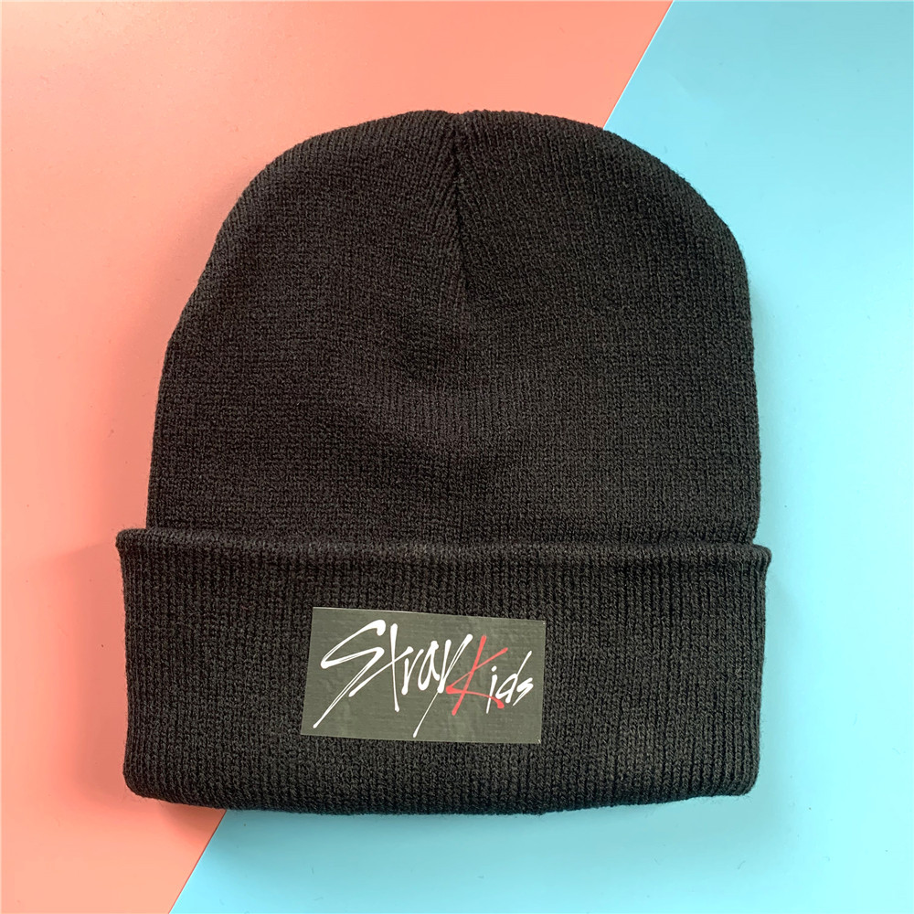 STRAY KIDS knitted hat woolen hat thin l...