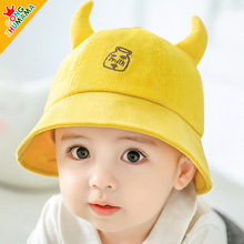 2020秋冬季新款5654婴儿童帽套头帽宝宝卡通牛奶盆帽