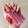 Matte lip gloss, velvet gift box, translucent shading