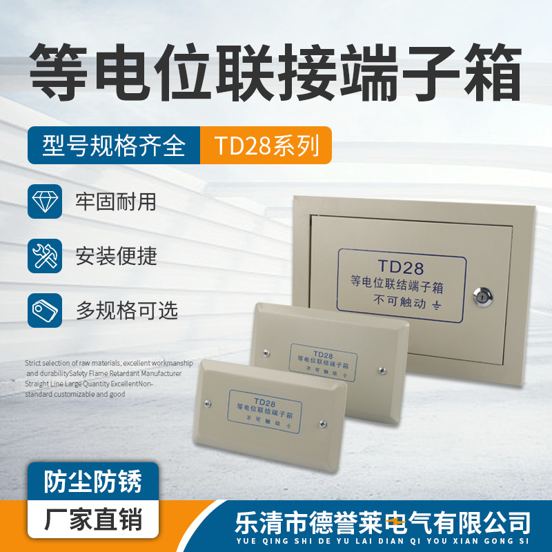 德誉莱供应 局部等电位端子箱 等电位联接端子箱TD28 leb等电位箱