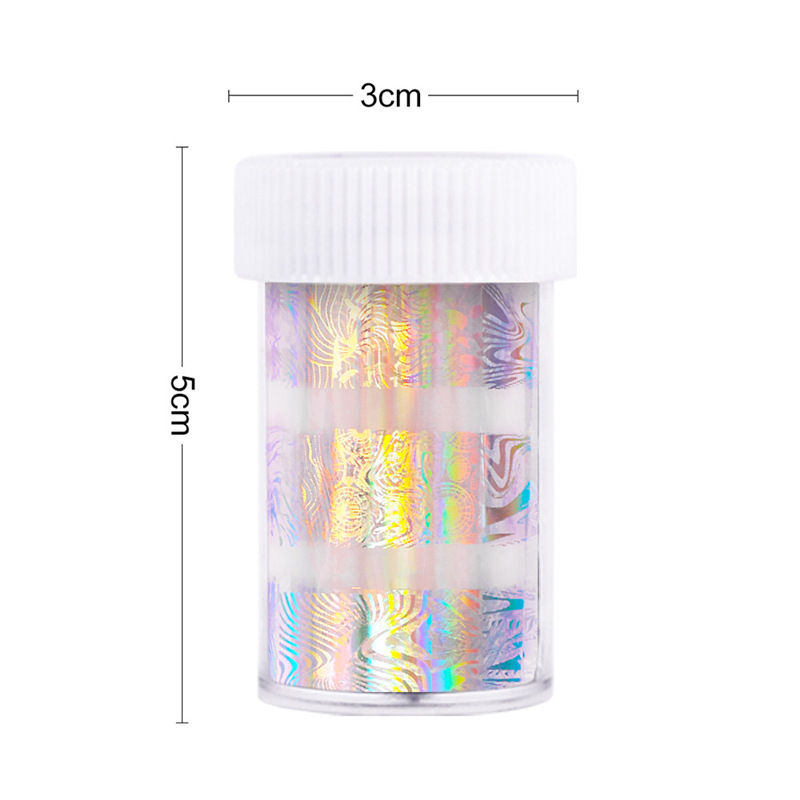 Suministro transfronterizo de hojas de uñas punk cara sonriente cielo estrellado papel colorido pegatina de transferencia láser mariposa cielo estrellado papel