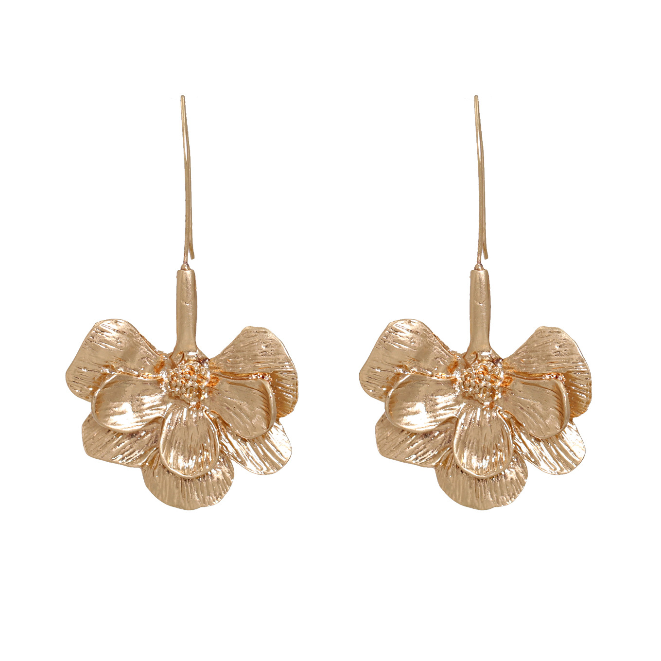 New Fashion Trend Wild Ethnic Style Flower Alloy Earrings For Women display picture 5