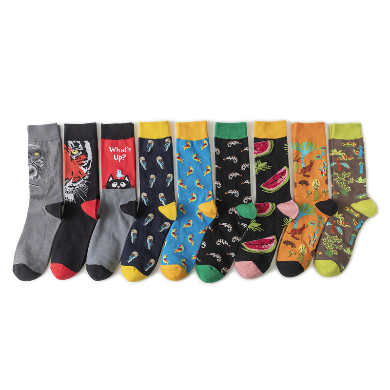 65g Weight Socks Classification Socks Lingerie Type Cotton (more than 50%) Fabric Type A Pair Quantity Casual, Daily Occasion Animal, Color Block Pattern All Seasons Season Unisex Gender Cute Style A Pair Cute Unisex Animal Color Block Cotton (more Than 50%) Crew Socks 2