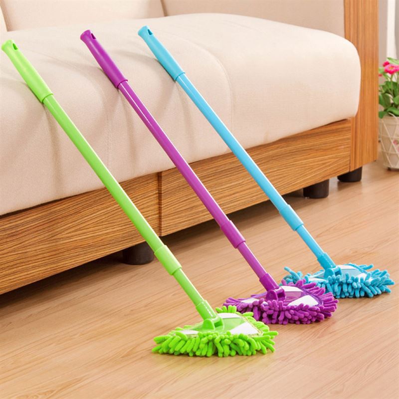 Triangle small mop telescopic mini ceiling cleaning artifact wipe wall sweep home cleaning tile bathroom