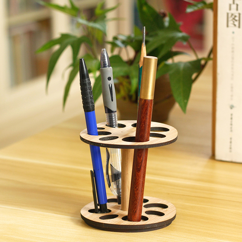 创意文具个性摆件中国风多功能学生竹子用品莲藕笔筒新品文创定制