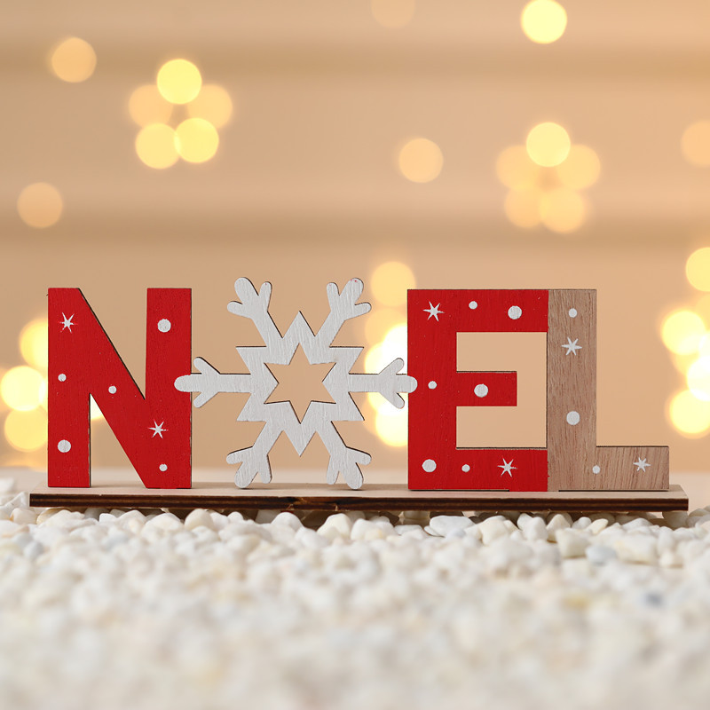 1 Piece Quantity Christmas Fashion Letter Wood Party Ornaments